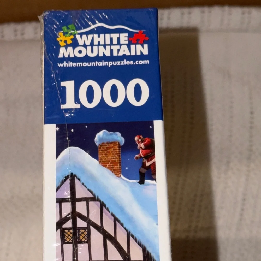 White‎ Mountain Festive “Christmas House” Puzzle Holiday NEW